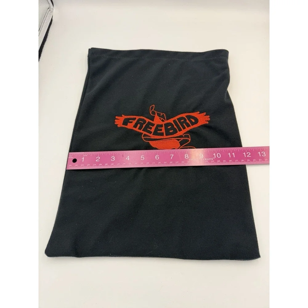Freebird Black Red Embroidered Shoe Dust Bag Travel Storage Pouch